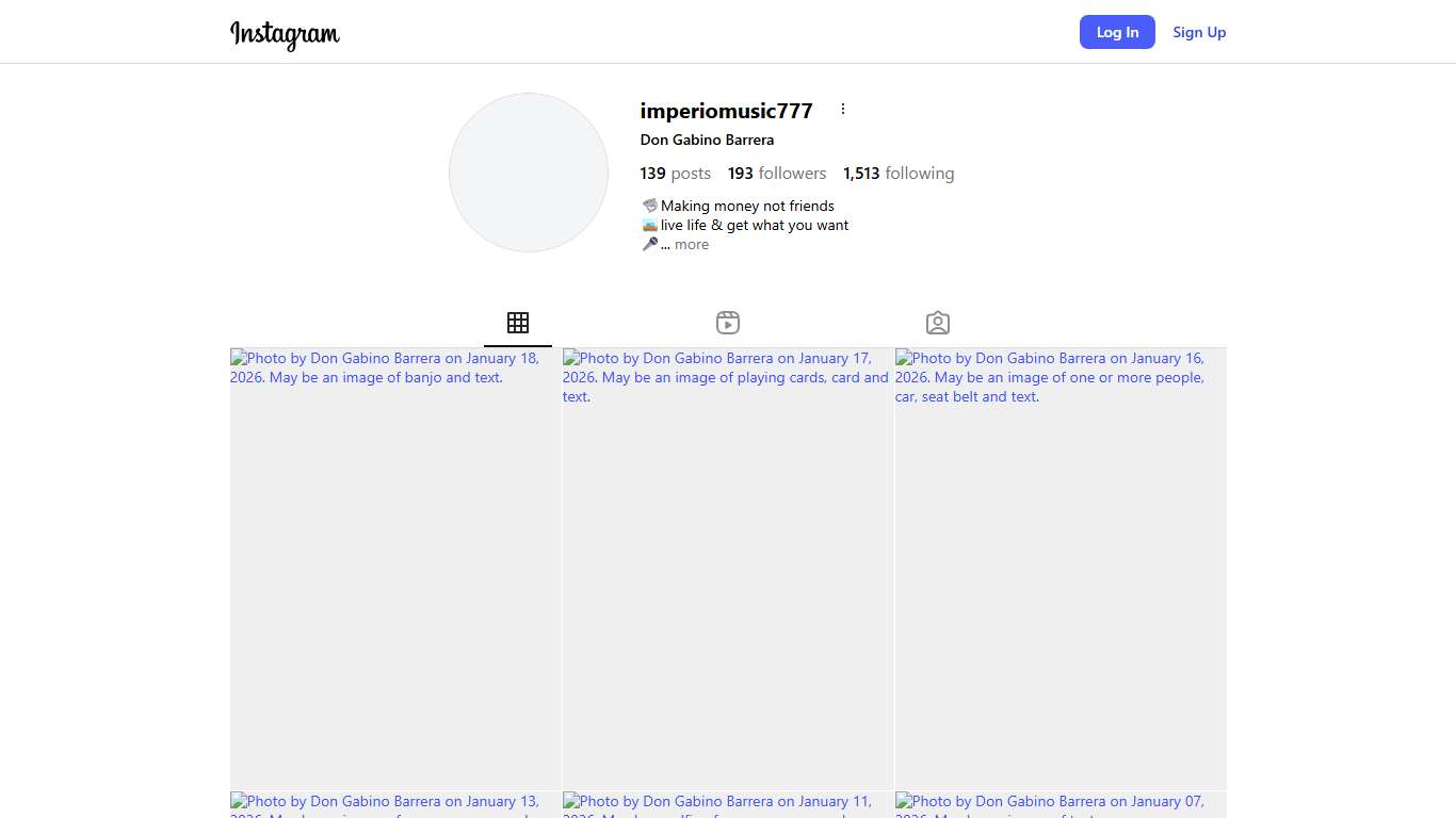 Don Gabino Barrera (@imperiomusic777) • Instagram photos and videos